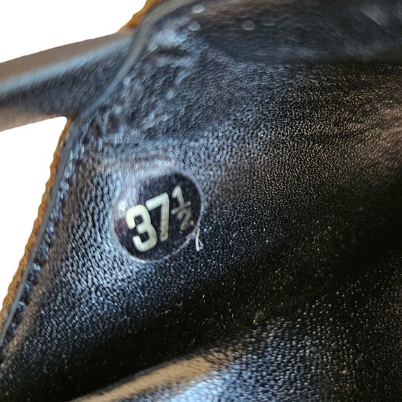 MARNI BLACK/BROWN FABRIC FUSSBETT SANDALS (37.5) - Picture 8 of 11